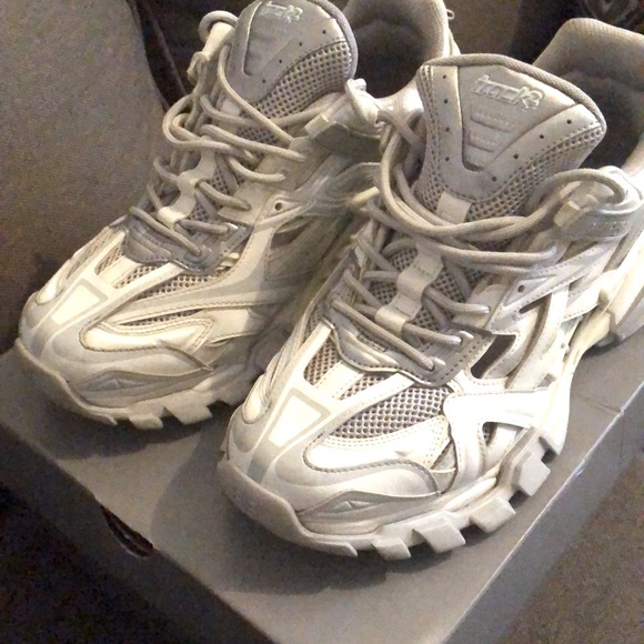 Balenciaga track 2 sneakers white & grey size 11 - Picture 4 of 11